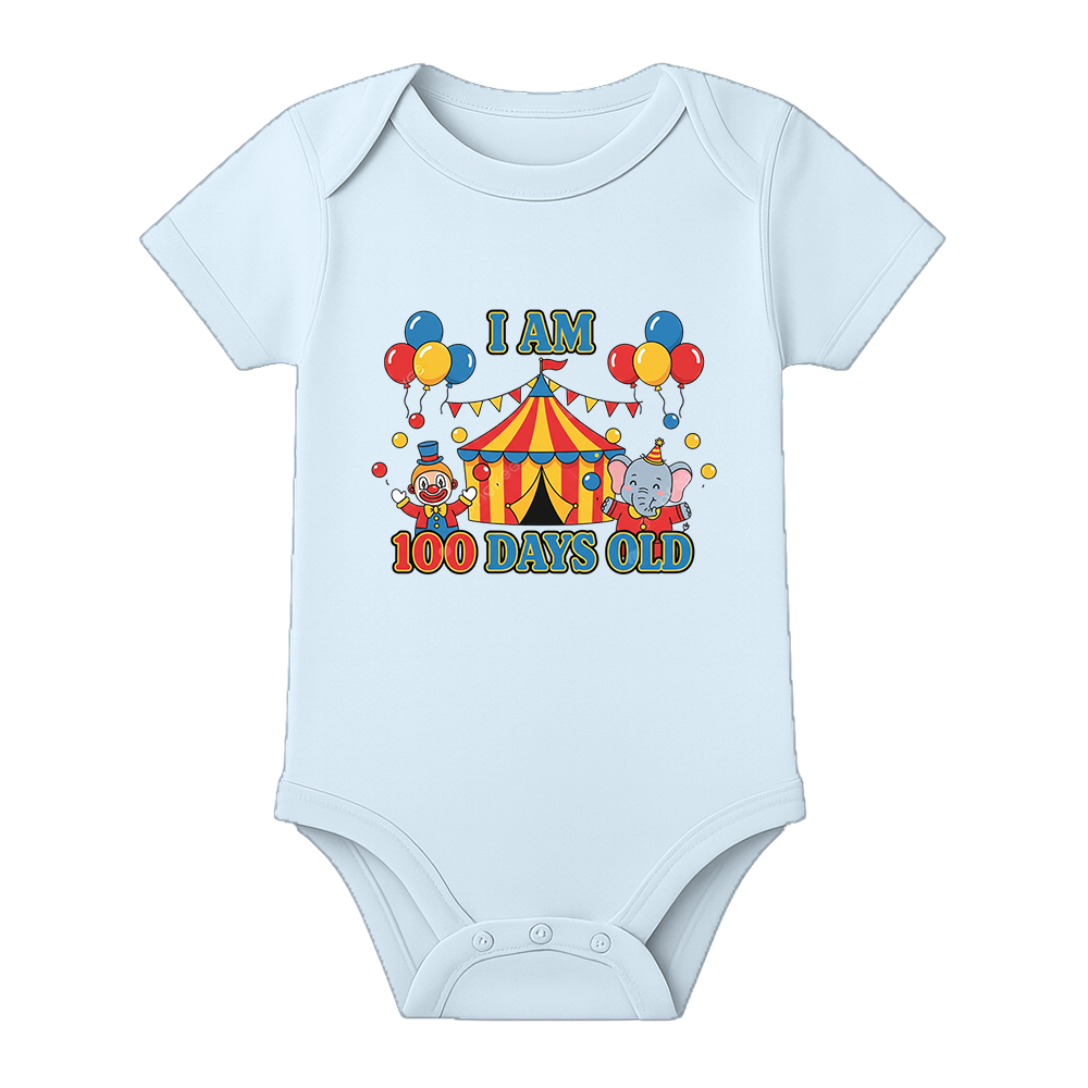 100 Days Milestone Baby Bodysuit Unisex Design