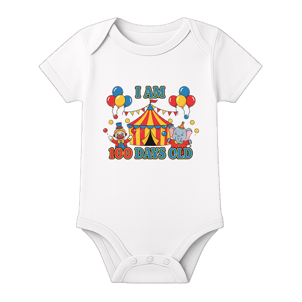 100 Days Milestone Baby Bodysuit Unisex Design