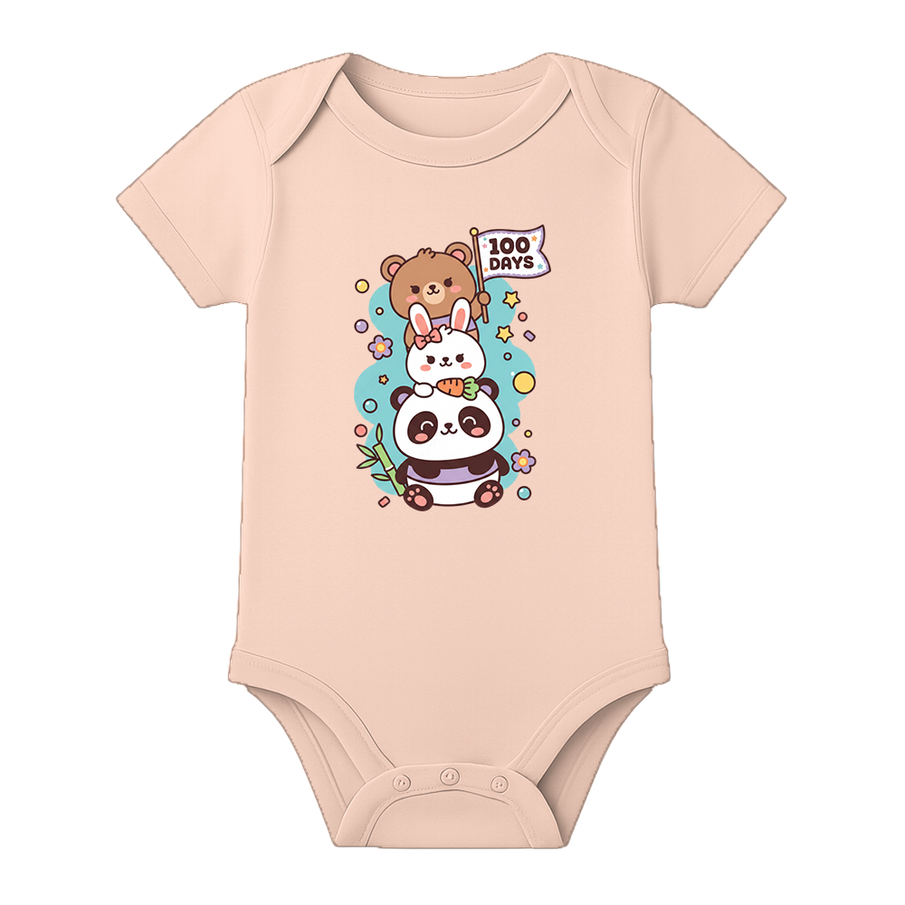 100 Days Baby Festival Outfit Cute Graphic Onesie