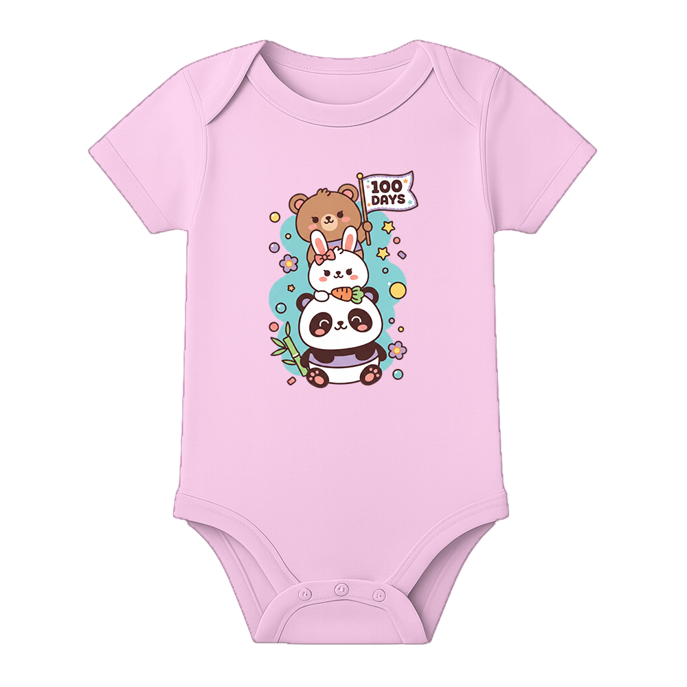 100 Days Baby Festival Outfit Cute Graphic Onesie