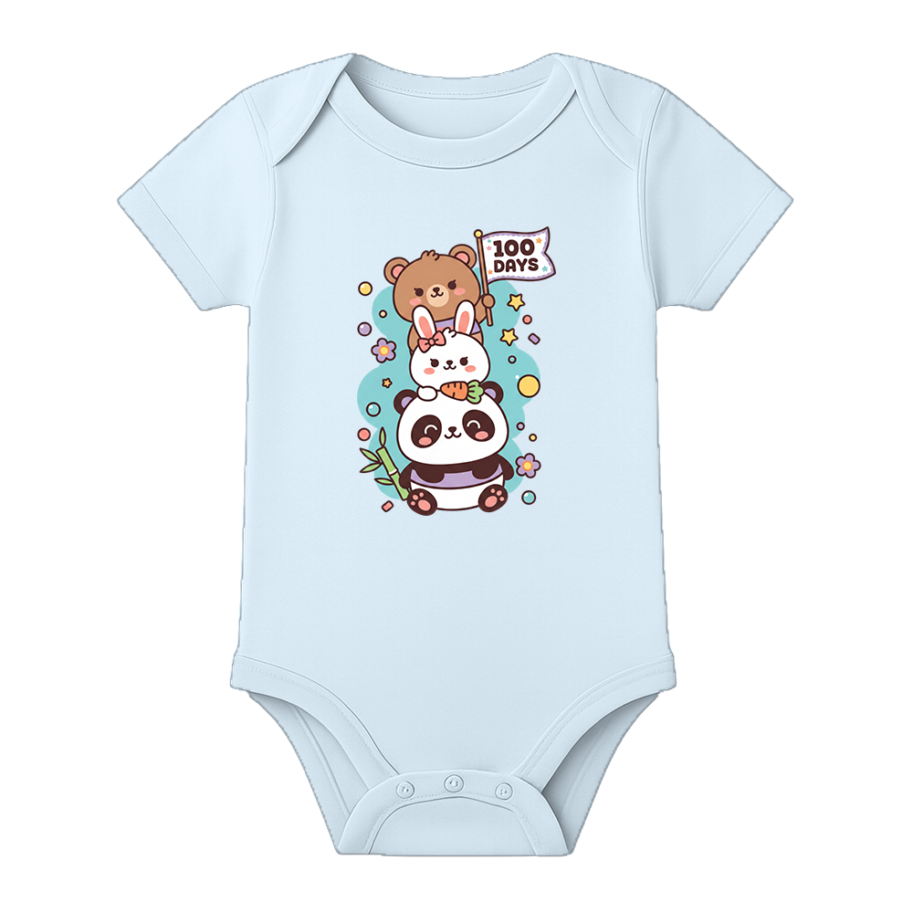100 Days Baby Festival Outfit Cute Graphic Onesie
