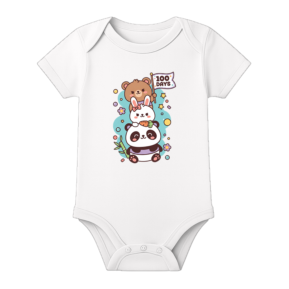 100 Days Baby Festival Outfit Cute Graphic Onesie