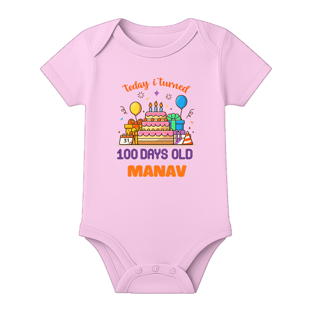 100 Days Little Star Baby Onesie Celebration Wear
