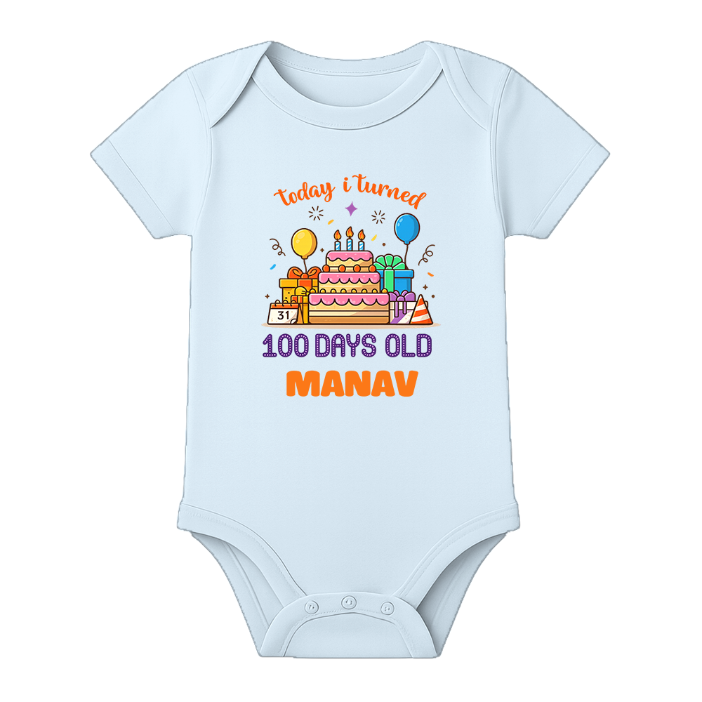100 Days Little Star Baby Onesie Celebration Wear