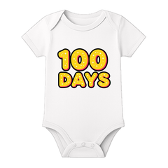 100 Days Infant Special Occasion Romper Customizable Print