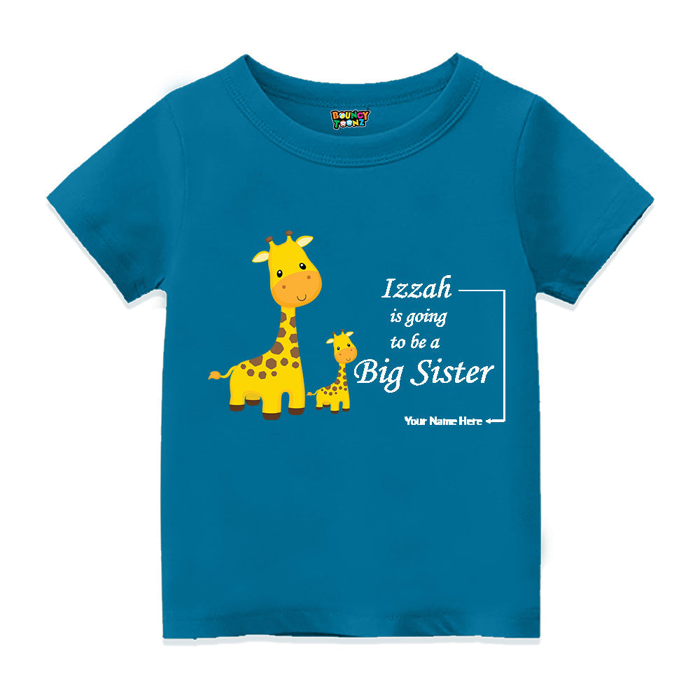 Big Sister Customized Half Sleeve Kids T Shirt