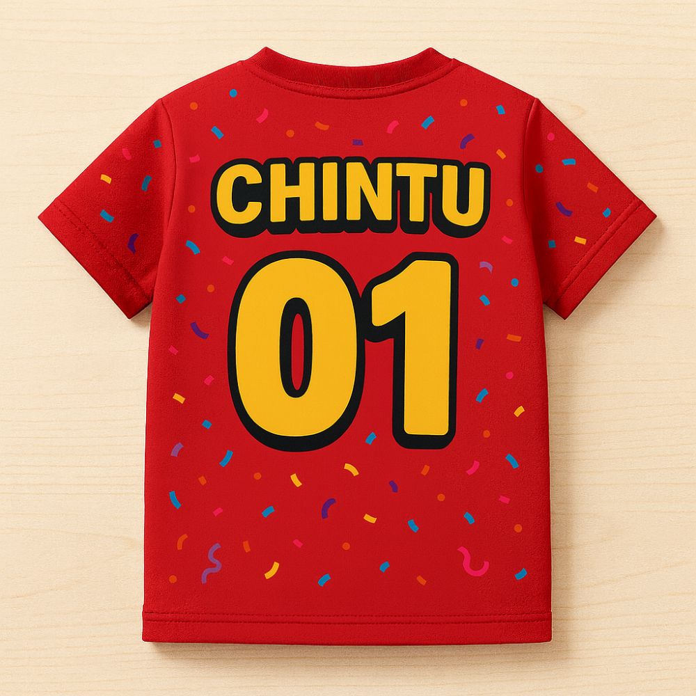 "Mini Rockstar Birthday Star #01" Kids' Jersey