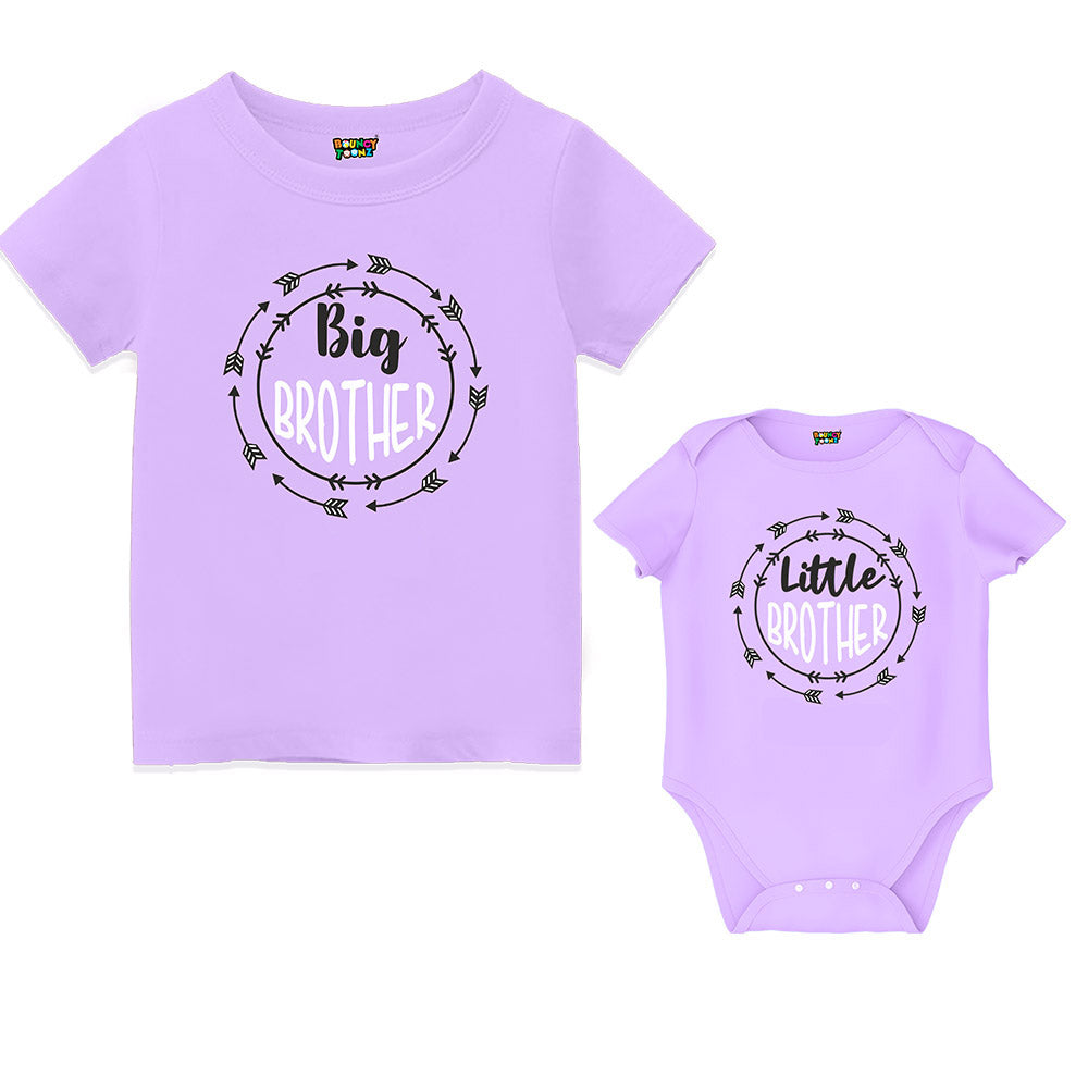 Big Bro Lil Bro Big sis Lil Sis Tshirt and Romper for siblings