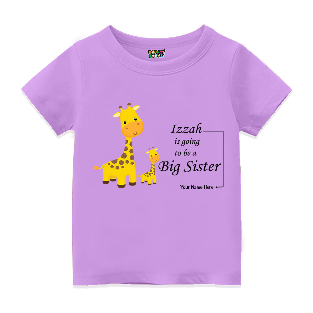 Big Sister Customized Half Sleeve Kids T Shirt