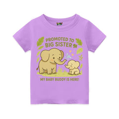 "My Baby Buddy Is Here!" Big Sister Announcement Tee