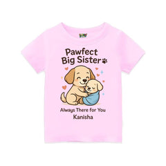 Big Sister Personalized Puppy T-Shirt – Cute Sibling Gift Tee