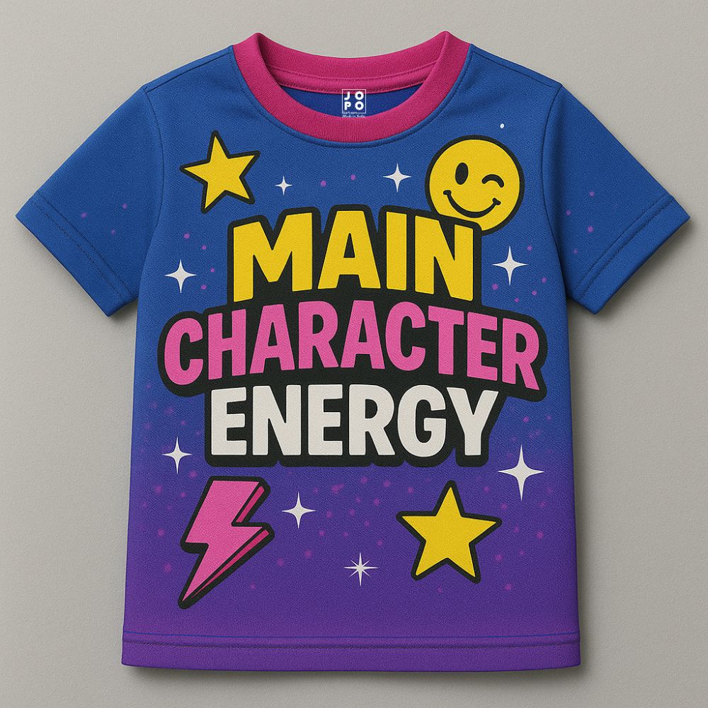 "Vibrant Main Character Energy" Kids' T-Shirt