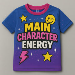 "Vibrant Main Character Energy" Kids' T-Shirt