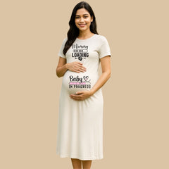 Baby in Progress - Fun Maternity Dress for Moms-to-Be