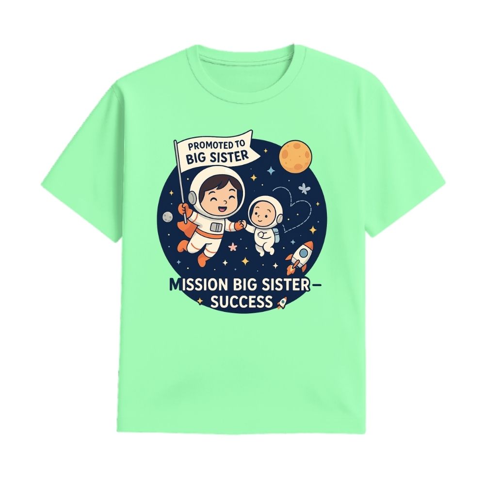Astronaut "Mission Big Sister—Success" Toddler T-Shirt