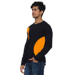 Arc Style Crew Neck Long T-shirt Orange