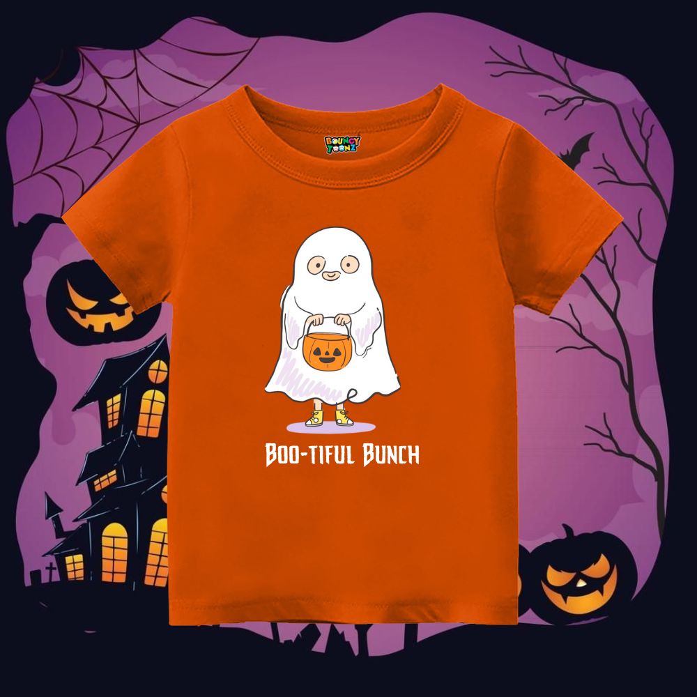 Boo-tiful Bunch Kids' Ghost Halloween T-shirt - Cute & Spooky Tee