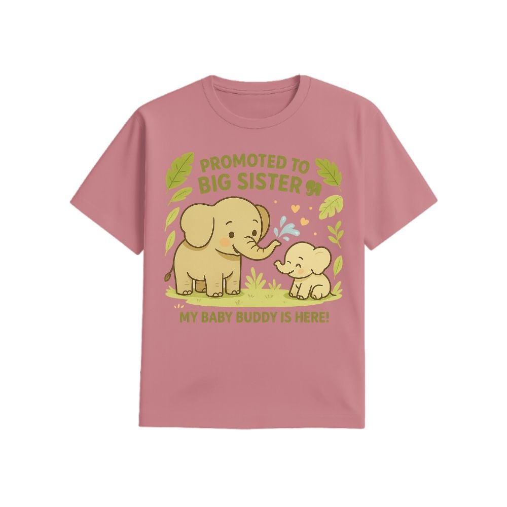 "My Baby Buddy Is Here!" Big Sister Announcement Tee