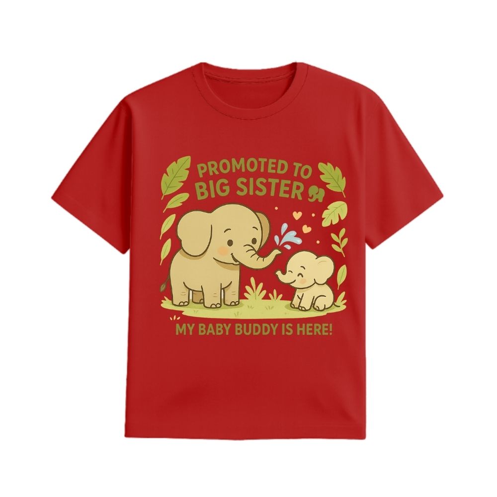 "My Baby Buddy Is Here!" Big Sister Announcement Tee