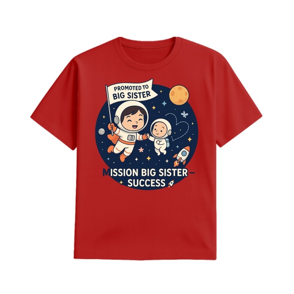 Astronaut "Mission Big Sister—Success" Toddler T-Shirt