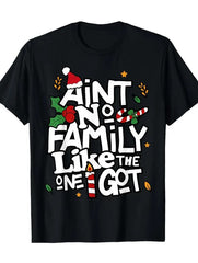Aint no Family Christmas Theme Family Tshirts