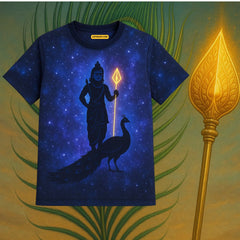 Celestial Lord Murugan - Starry Sky Kids Jersey
