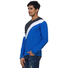 Blue Color on White Tick T-shirt