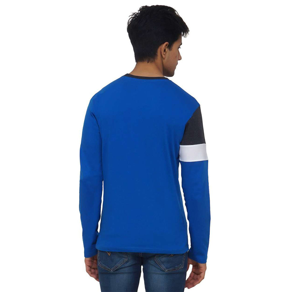 Blue Color on White Tick T-shirt