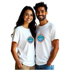 Bura Na Mano Holi Hai Printed – Holi Matching Couples T-Shirts for Colorful Celebration