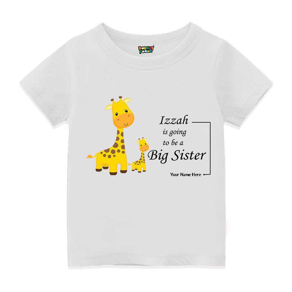 Big Sister Customized Half Sleeve Kids T Shirt