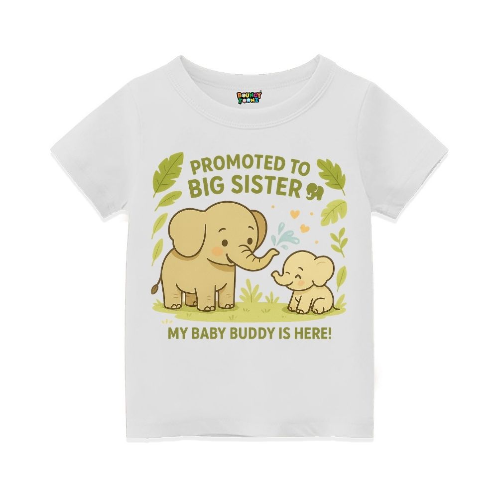 "My Baby Buddy Is Here!" Big Sister Announcement Tee