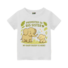 "My Baby Buddy Is Here!" Big Sister Announcement Tee