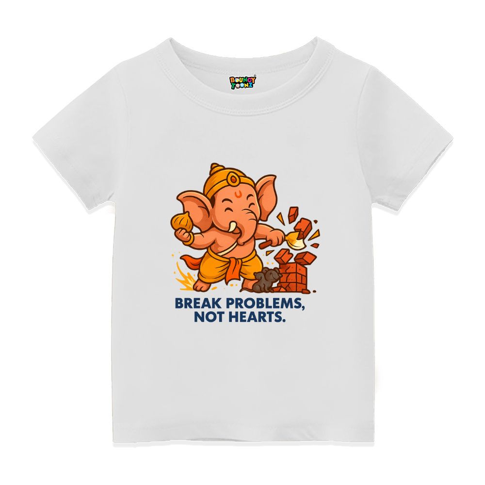 Break Problems, Not Hearts – Balaganapathy T-Shirt