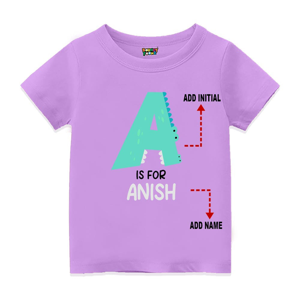 Alphabet A Customised T Shirt