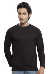 Black Plain T-shirt for Men and Women Full Sleeve