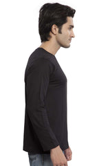 Black Plain T-shirt for Men and Women Full Sleeve