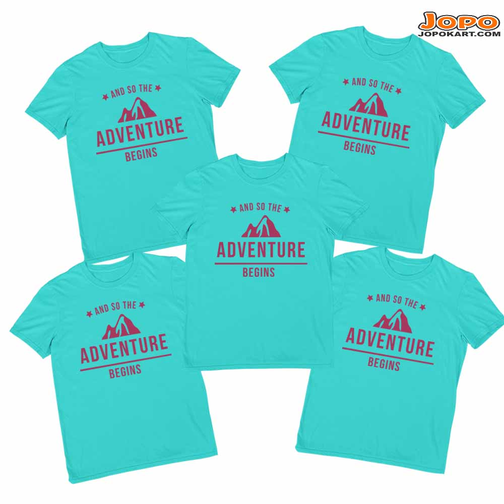 Adventure Begins Group Tshirts