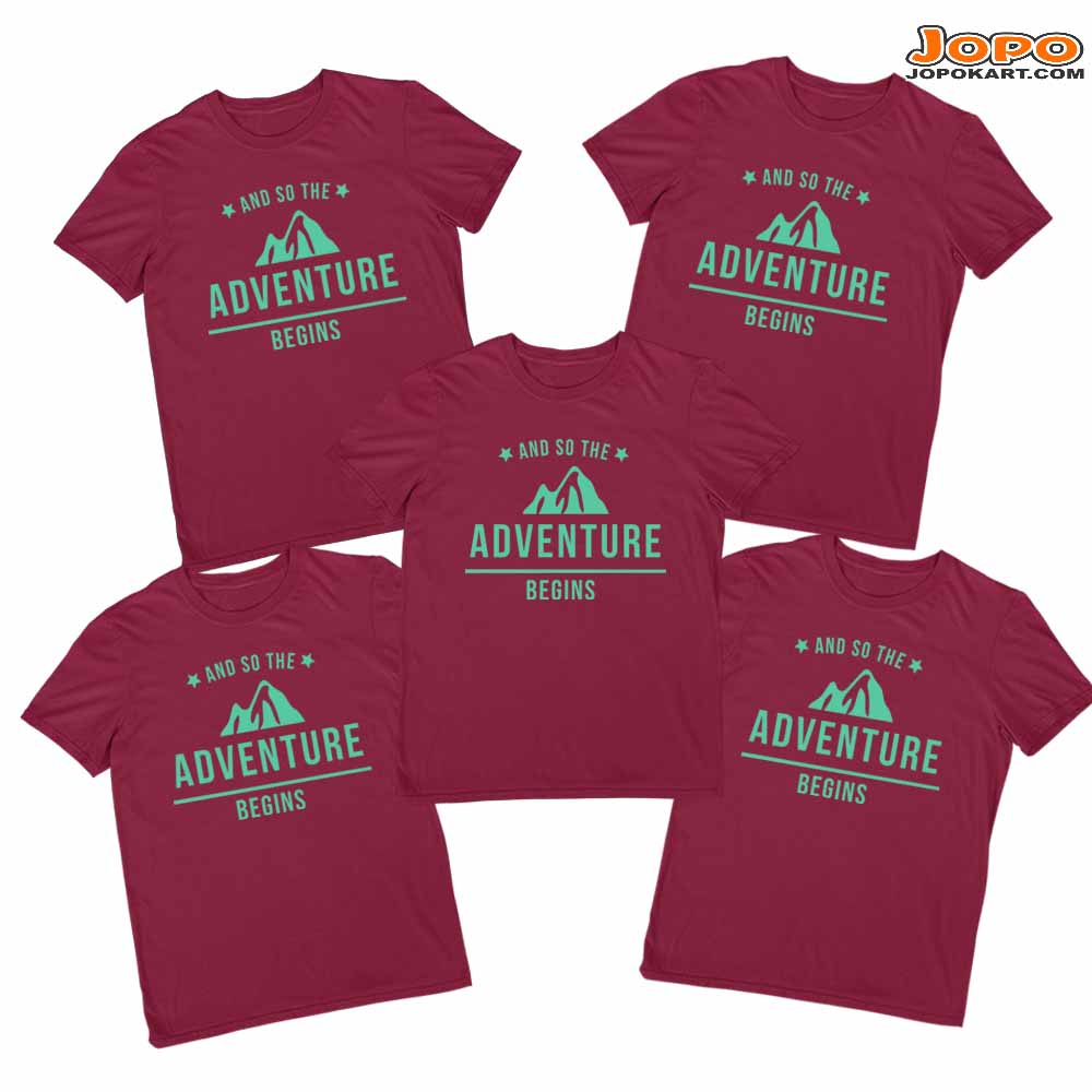 Adventure Begins Group Tshirts