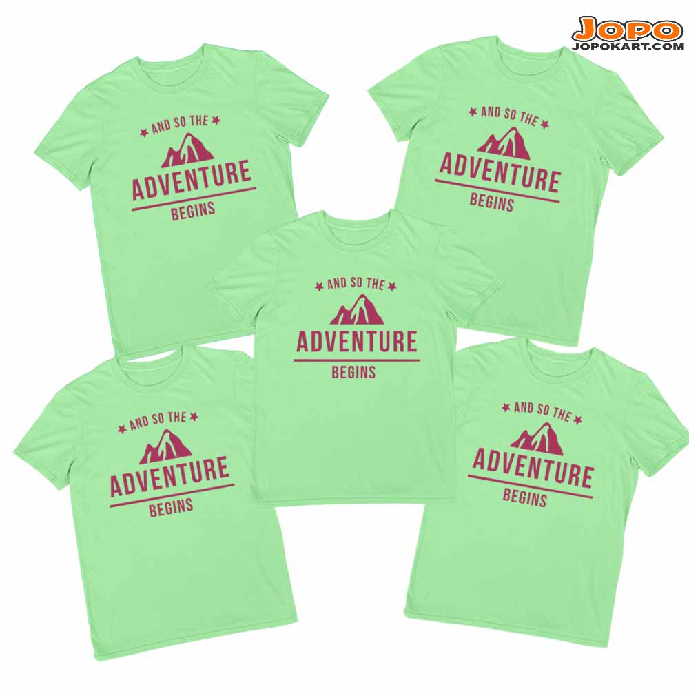 Adventure Begins Group Tshirts