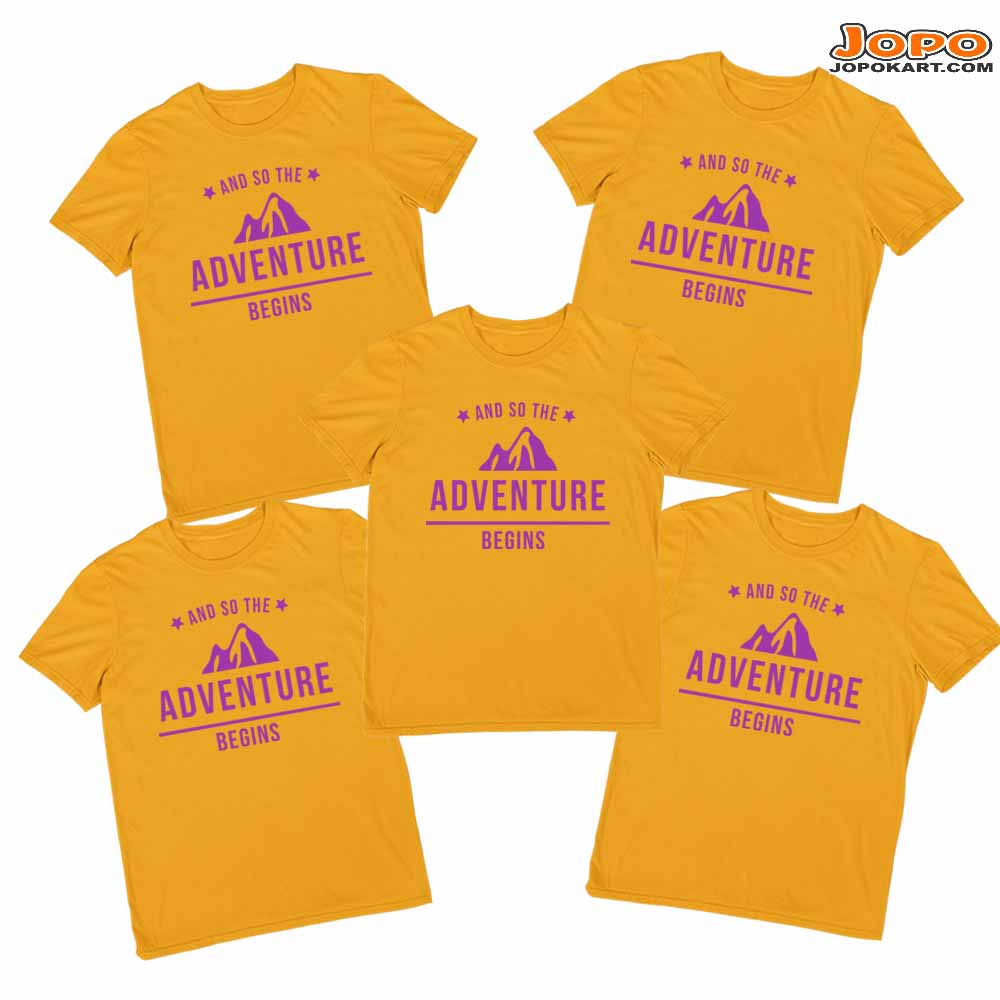Adventure Begins Group Tshirts