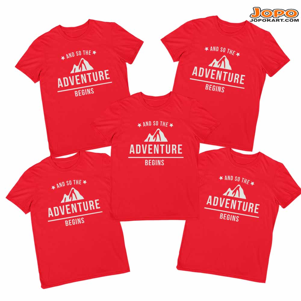 Adventure Begins Group Tshirts