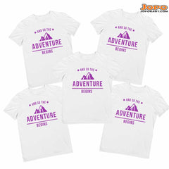 Adventure Begins Group Tshirts