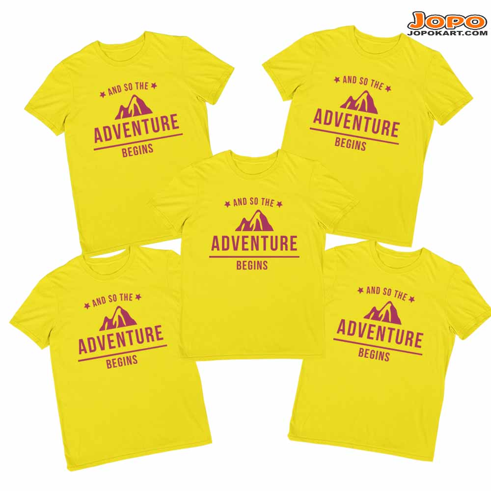 Adventure Begins Group Tshirts