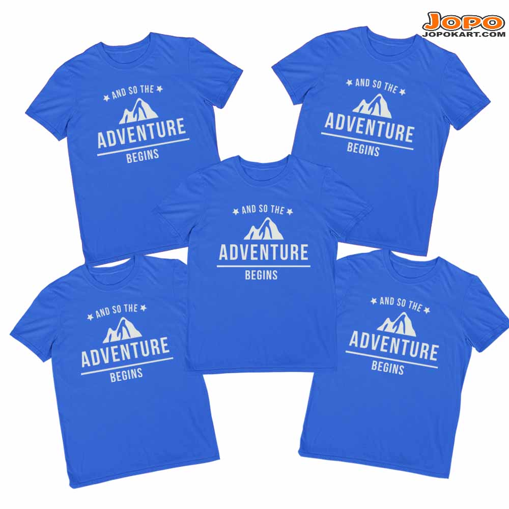 Adventure Begins Group Tshirts