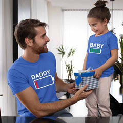 Battery Charge Dad and Daughter