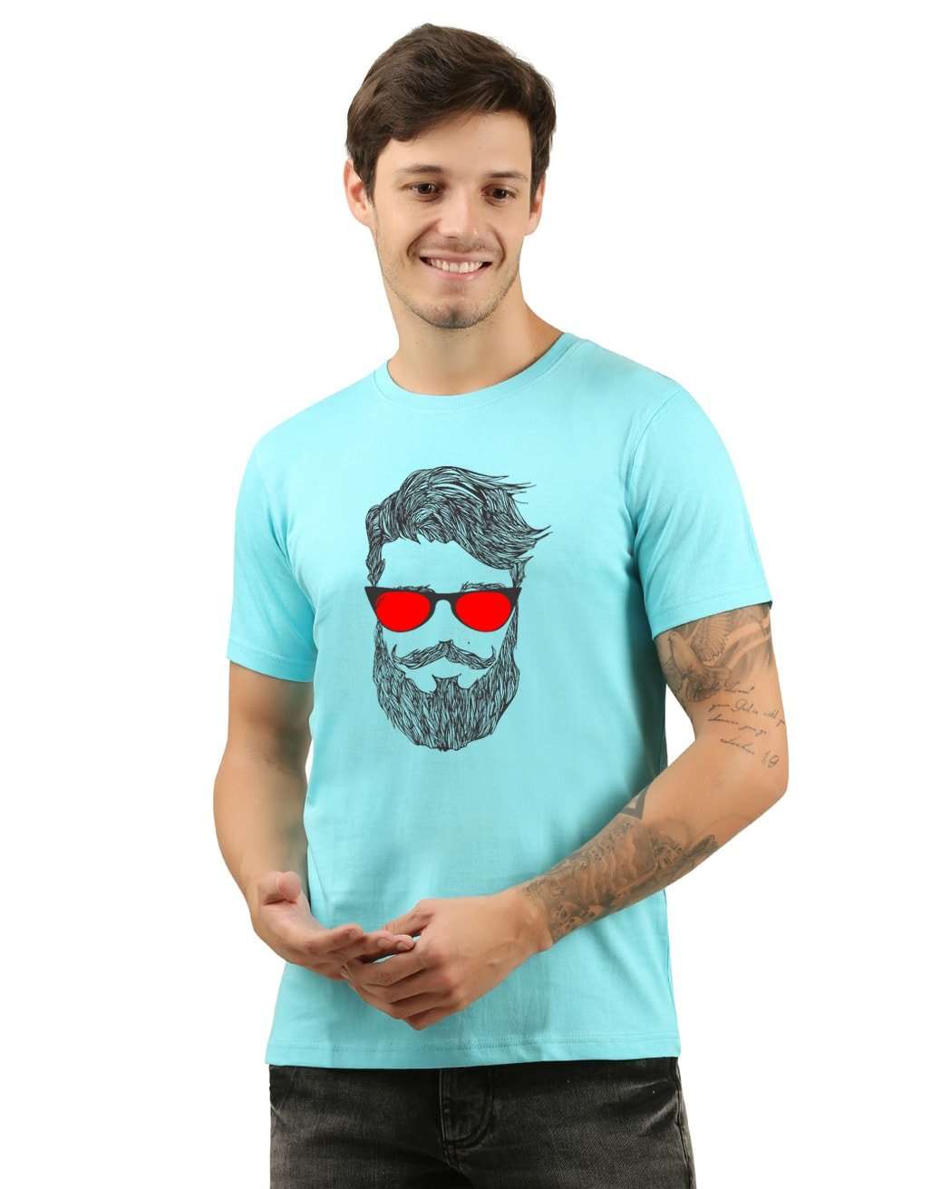 Beard-Sunglass Print