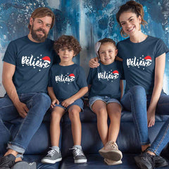 Believe Matching Family T-Shirts Set of 3, 4, 5, and 6