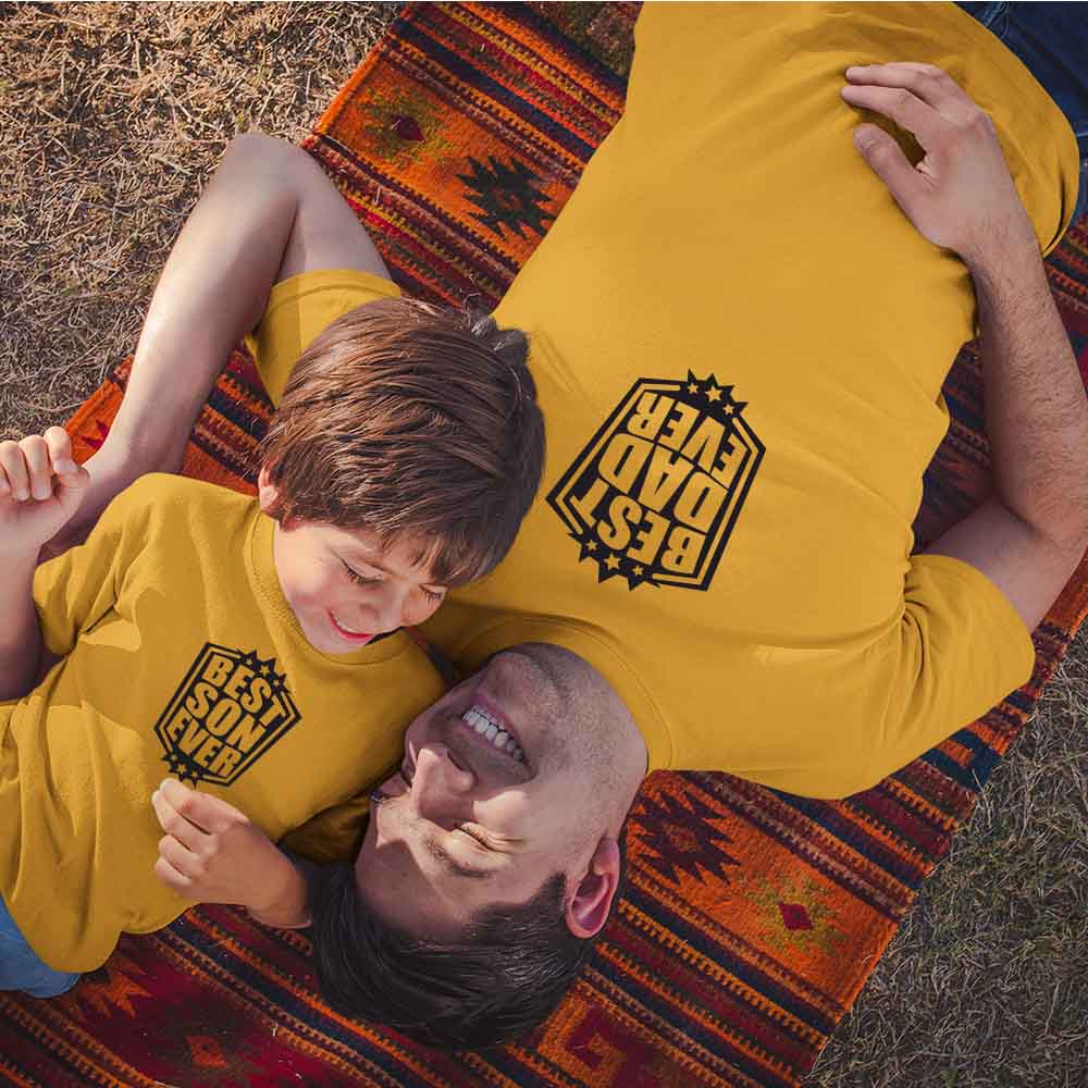 Best Dad-Best Son Ever - Dynamic Father & Son Combo Tees