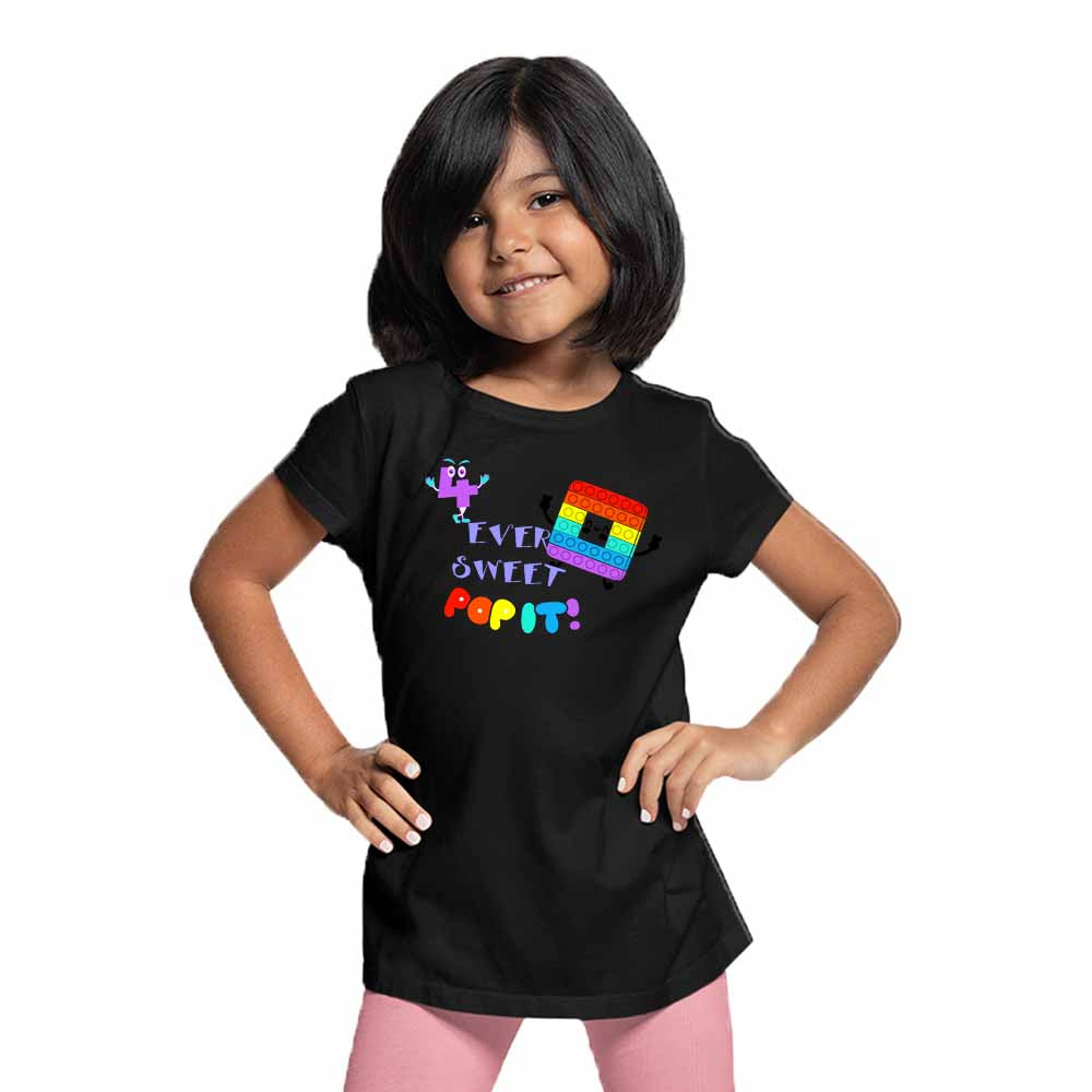 4rd Birthday Popi Game Theme Kids T-shirt