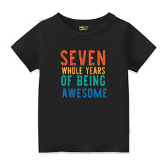 7 Years of Being Awesome Tshirt for kids